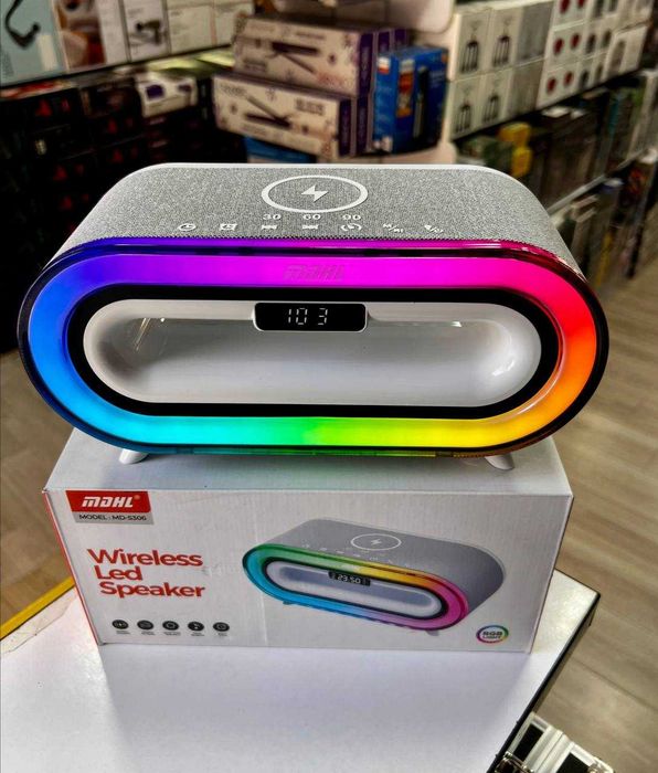 Умная колонка RGB устройство с функцией ночника/будильника.