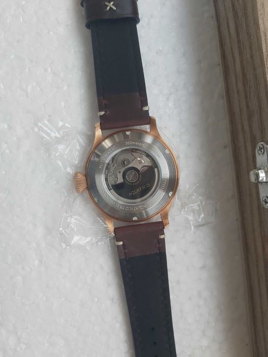 Ceas bronz Aquatico Big Pilot NH37 geam safir