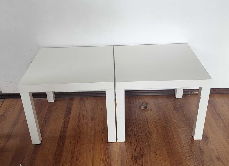 Помощна масичка Lack на IKEA, 55х55см, бяла, 2бр.