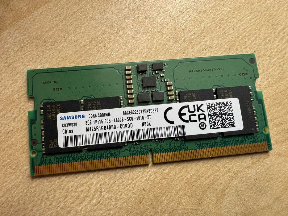 Memorie RAM Laptop Samsung 8GB DDR5 4800MHz SODIMM (M425R1GB4BB0-CQKOD)