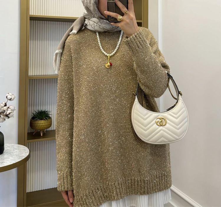 Свитер/кофта в золоте. Как новая