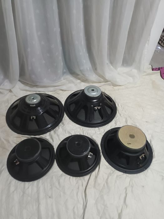 Difuzoare  medii joase 10,12,15 "