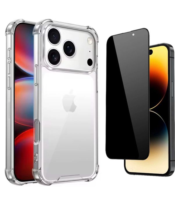 Iphone 11 12 13 14 15 16 17 PRO MAX Husa TPU Air Bag si Folie Sticla 9