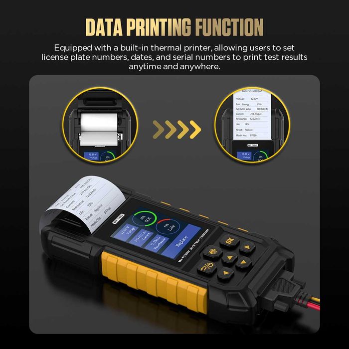 Тестер АКБ Autool BT-960 с термопринтером