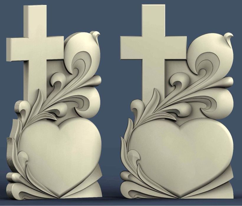 Modele Cruci Funerare 3D STL