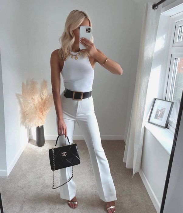 Новое!!! Брюки белые клеш