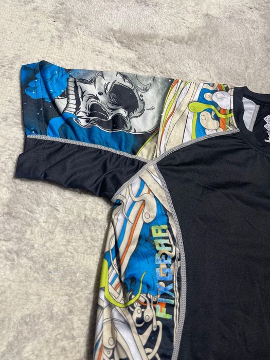 Tricou compresie The Skeleton Blue - Fixgear barbati marimea L