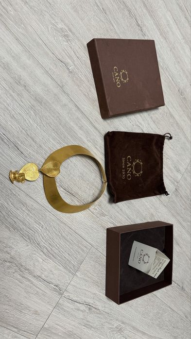 Cano Since 1970 Colier Choker Amazon Alama Placata Aur 24k-Quimbaya--