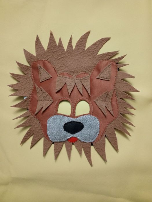 Маска Львёнка карнавальная в наличии и на заказ