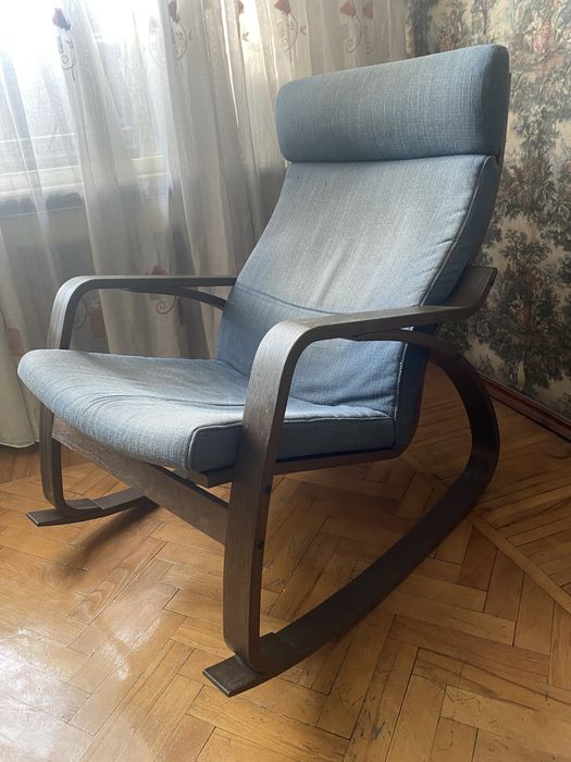 Кресло качалка коричневая