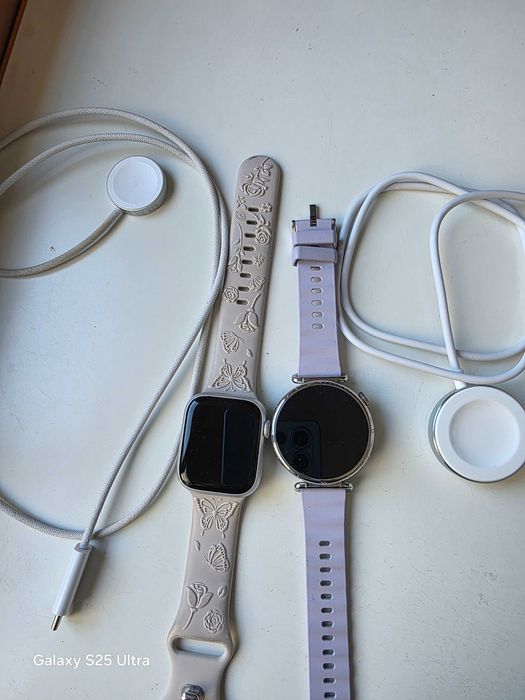 Часовник Apple Watch и HUAWEI GT6