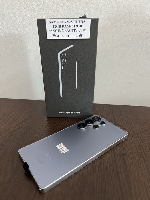 Amanet Royal CB: Samsung S25 Ultra Nou Neactivat 12gb ram 512gb