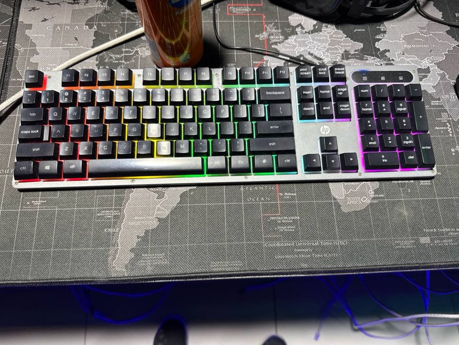 Игровая клавиатура и мышь HP K100 и Redragon G106 RGB