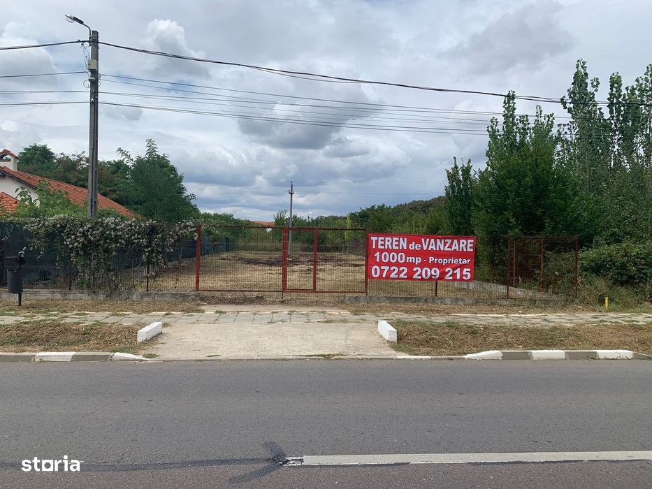 EXCLUSIV proprietari teren de vânzare 1000mp, acces asfaltat