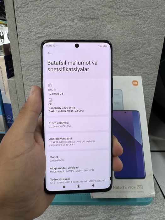 Redmi note13 pro+ 5g 12/512 gb