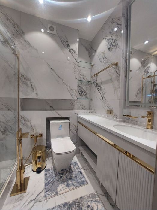 Новостройка Sayram Tower 2/8/10 Евроремонт Мебель техника 63м2