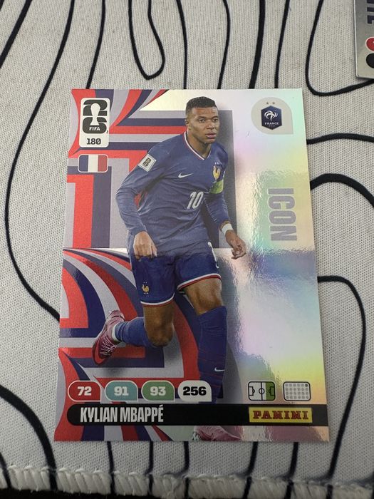 Panini trading cards Mbappe, Akanji, Rodri и още