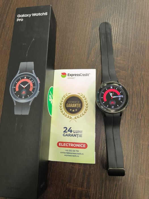 Smartwatch Samsung Watch5PRO 45mm (Ag24Harlau b.44404)-Garantie 2 Ani!