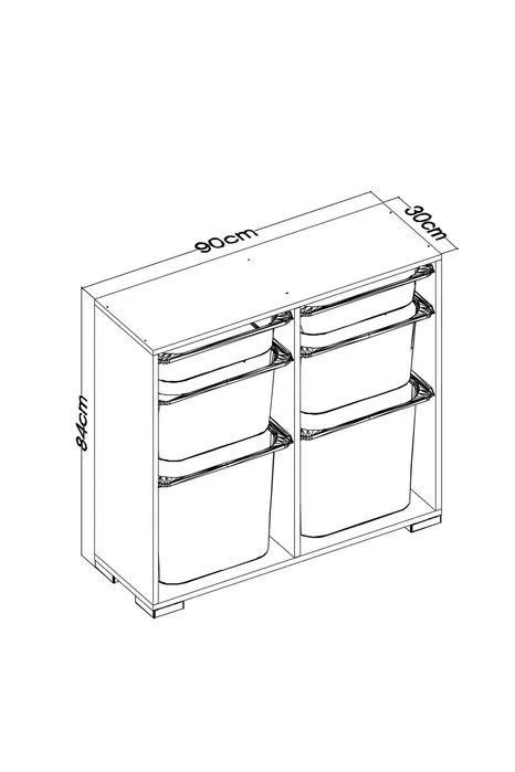 Шкаф за Играчки с 6 Кошници – Многофункционално Решение за Ред