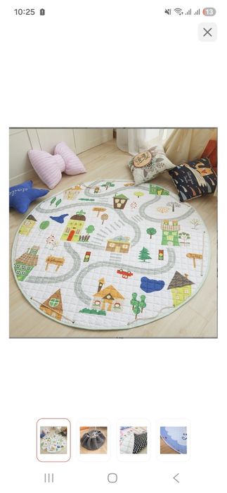 Детский игровой коврик-мешок