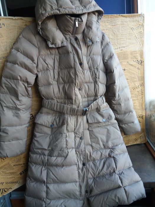 дамско яке,зимно,дълго Пухено,шуба гъши пух,Benetton