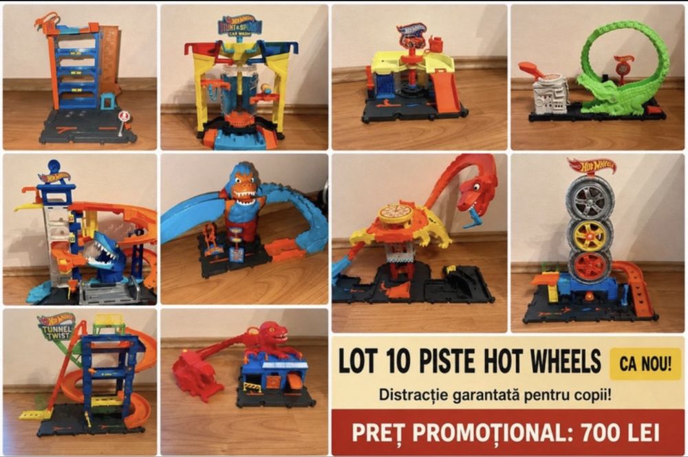 Lot 10 piste Hot Wheels