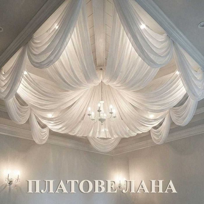 Плат шифон цвят-Off-white