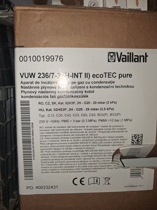 Centrală  termică  pe gaz Vailant
