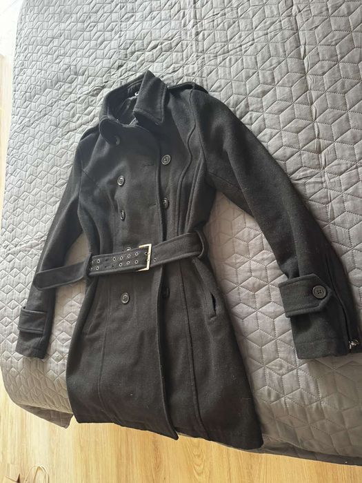 Черно дамско палто