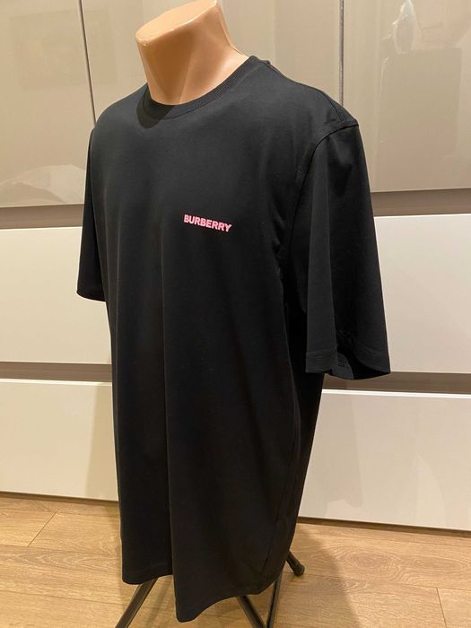 BURBERRY Oak Leaf, ОРИГИНАЛНА черна тениска, OVERSIZED, размери: XS, S и M