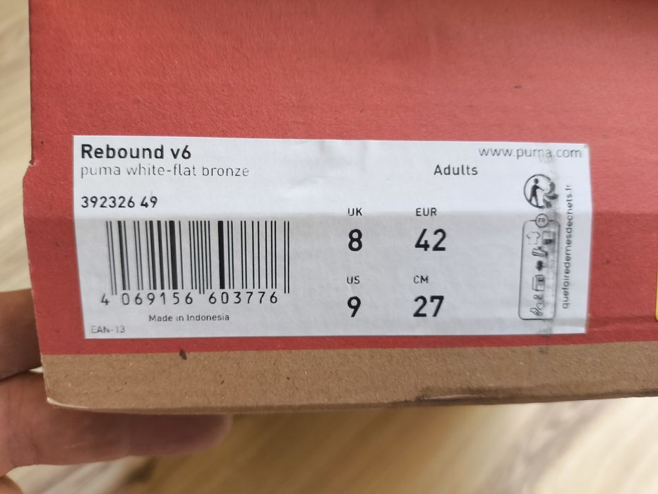 Маратонки PUMA Rebound v6 Сникърси Бели