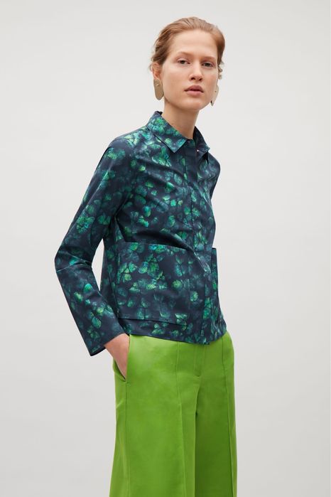 COS риза в пъстър десен