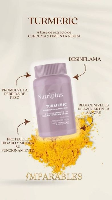Turmeric Farmasi Nutriplus – antiinflamator natural, articulații, imun