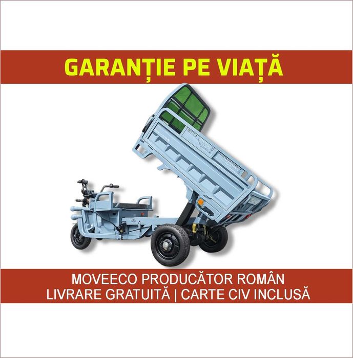 Triciclu electric persoane adulte Cargo 500 EEC 60V/45Ah - omologat RO