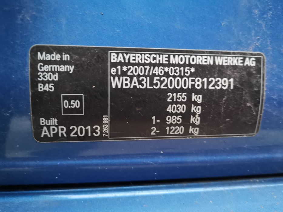 на части бмв ф31 330д 258кс н57н bmw f31 330d 258hp n57n м спорт