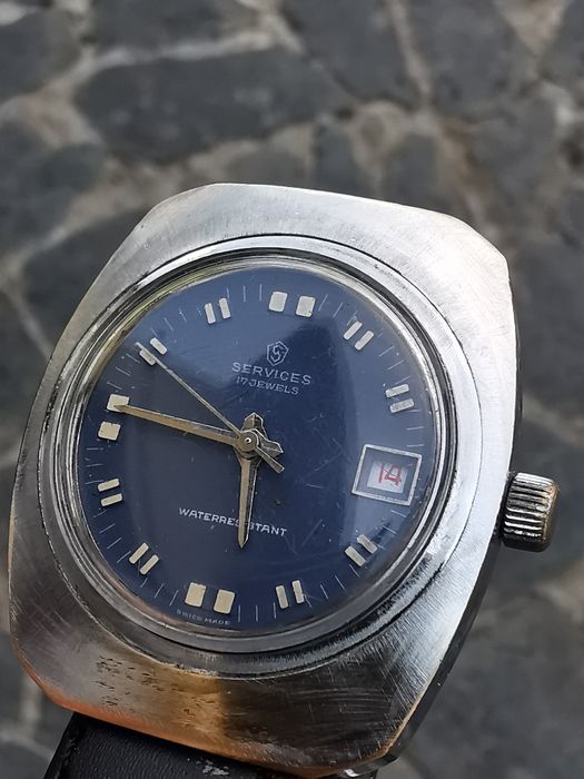 Ceas elvețian - Services - Mecanic - 37*42 mm - Funcționează excelent!