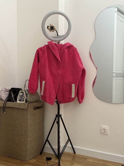 Палто- жилетка в розово