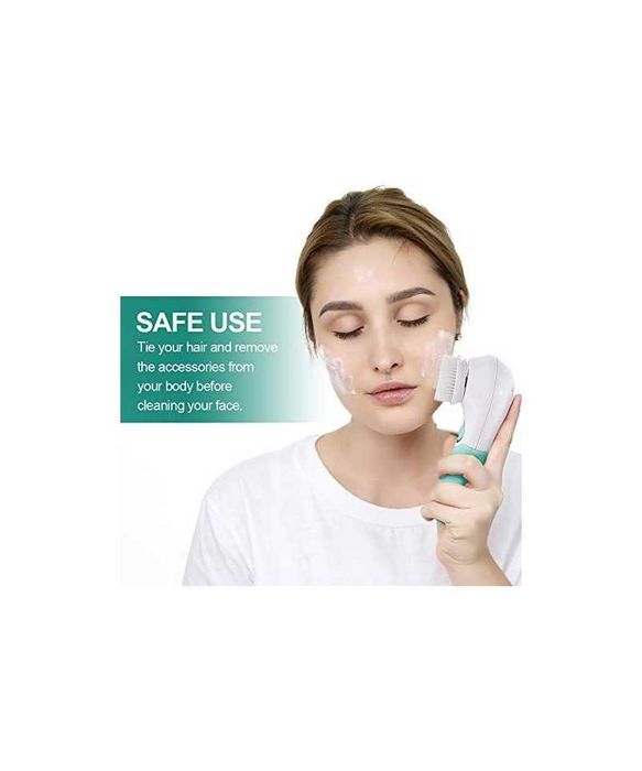 Aparat electric pentru curatarea fetei, verde, TOUCHBeauty