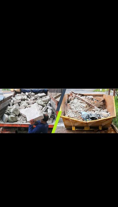 Извозване на строителни битови и растителни отпадъци с контейнери