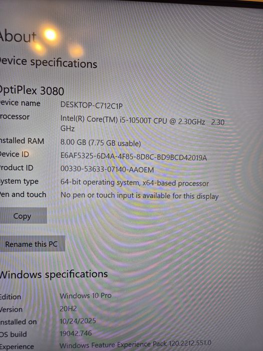 Mini Pc Dell OptiPlex 3080