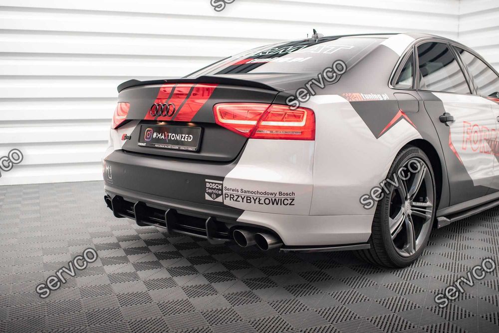 Prelungire difuzor bara spate Audi S8 D4 2012-2015 v7 - Maxton Design