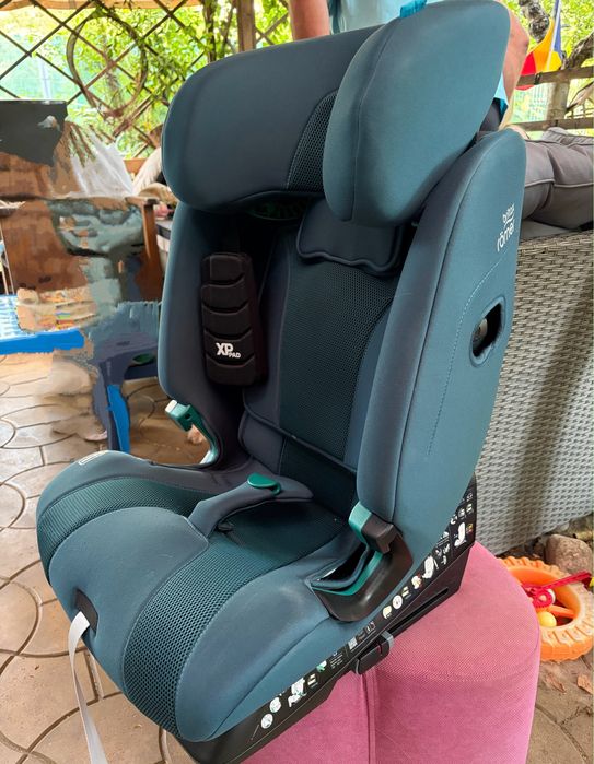 Britax Romer Advansafix Pro, 15 luni - 12 ani, cu isofix, material cu ventilatie, Atlantic Green