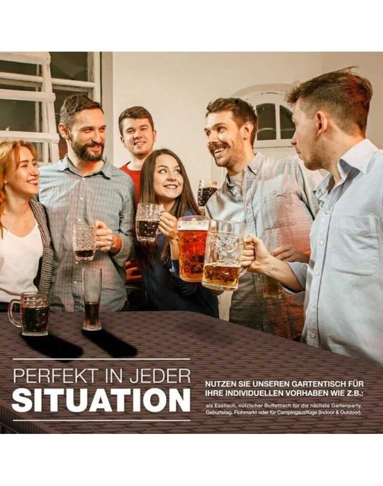 Маса пластмасова сгъваема 180х751