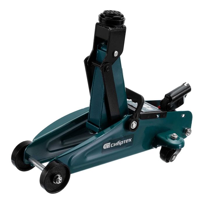 Домкрат гидравлический подкатной, 2т, 127-330мм,в пласт. кейсе Сибртех