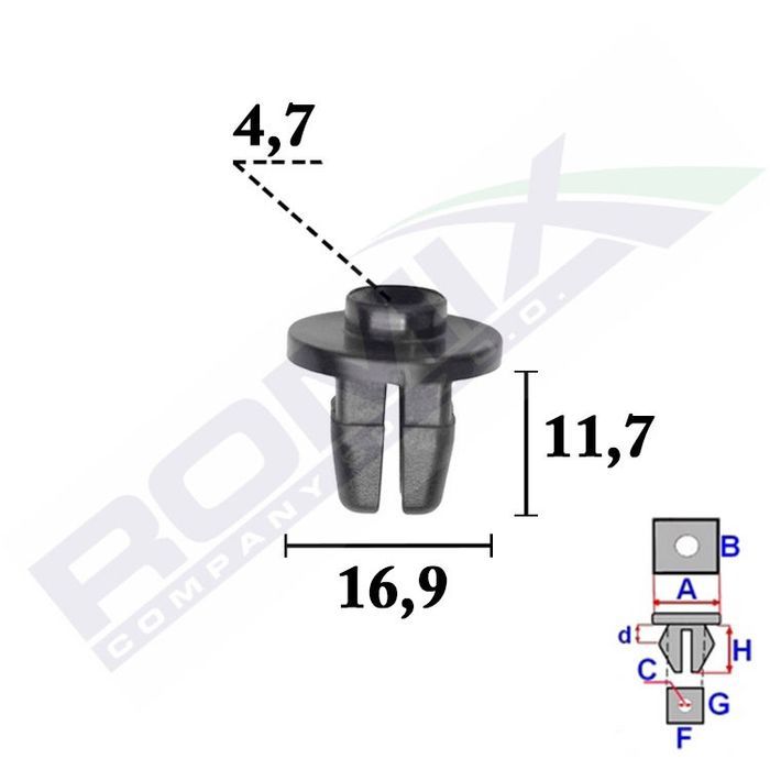 Clips, agrafa plastic Toyota Avensis (T27), 01.12 Aftermarket 6469898