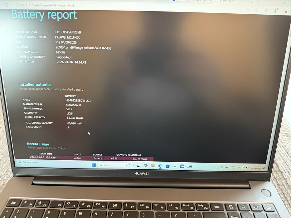 HUAWEI MateBook D16 nou i5-12450H 16GB RAM 1T SSD Win Garantie 2027