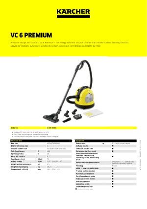 Прахосмукачка КЕРХЕР VC 6 Premium