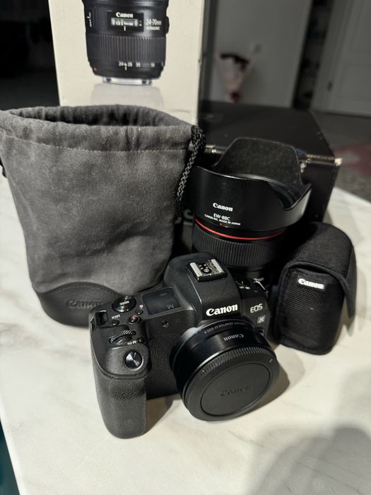 Canon R и переходник