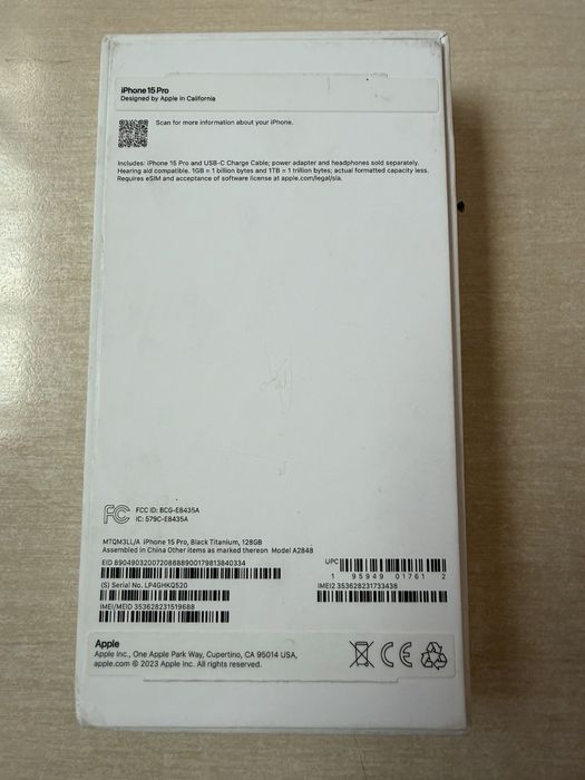 Iphone 15 pro negru pentru piese
