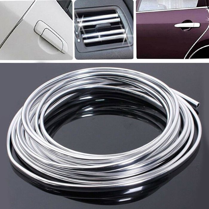 Протектор лайсна за врати на автомобили - Хром